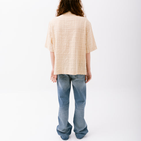 Hello Sunflower Adam Shirt Beige Contrast 1256 5714982103660 Fit Back Degliuberti